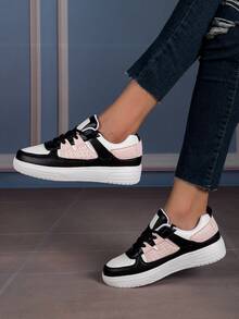 黑白休闲舒适鞋，适合通勤、校园散步的时尚运动鞋 - 彩色 - 查看 2