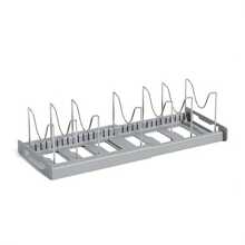 1 件装多功能锅具收纳架，带可调节隔板，适用于橱柜，可伸缩锅架，锅碗瓢盆收纳架，厨房橱柜用品，家居厨房配件，厨房用品，厨房工具