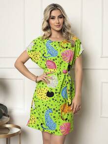 Women Dresses - 青檸色 - 查看 2