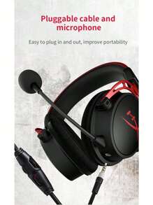 原装 HyperX Cloud Alpha 游戏耳机 有线和无线 电子竞技 带麦克风 耳机 适用于 PC 笔记本电脑 - 黑色 - 查看 6