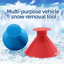 1入車用擋風玻璃刮鬍,油漏斗,雪鏟和冰刮子,冬季車用配件 - 黑色 - 查看 8