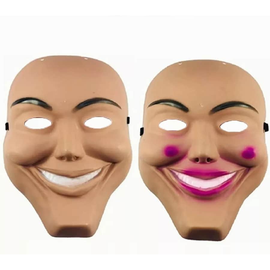 Máscara La Purga 2pcs Hombre Mujer Disfraz Pareja Halloween - 2 mascarillas - Ver 1