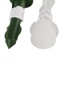 1pc Green Plant Pot Soil Moisture Retaining Automatic Watering Tool For Slouchy Gardening - Transparent Drip Irrigation System For Potted Plants - Green - View 6