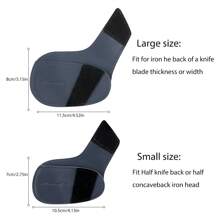 wosofe 1入高爾夫鐵桿保護套,雙層pu皮革,有2種尺寸可選,簡約風格,防止球桿鐵頭刮傷,緊湊便攜,可自行混搭色彩套裝。 - 淺藍色 - 查看 4