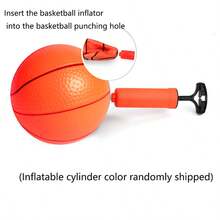 1個兒童可拆卸便攜籃球架,室內外運動玩具,兒童大尺寸室內籃球,室外運動和室內遊戲籃球玩具,運動玩具 - 彩色 - 查看 4