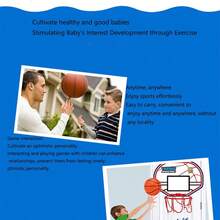 1個兒童可拆卸便攜籃球架,室內外運動玩具,兒童大尺寸室內籃球,室外運動和室內遊戲籃球玩具,運動玩具 - 彩色 - 查看 3