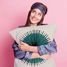 1pc Simple Geometric Line Pattern 45*45cm Polyester Living Room Bedroom Sofa Cushion Cover Digital Printing (Pillow Core Not Included) - Multicolor - View 3