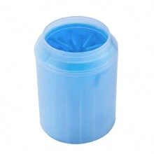 1 Pc Pet Washing Cup Cats Dogs Paw Cleaner Soft Silicone Foot Cleaning Cup Portable Brush - Blue - View 6