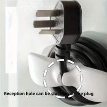 1入組插頭電線收納盒,牆上插頭電線壁貼固定夾,廚房電線收納架,家用家電電線收納器,家居裝修季不可或缺的收納裝備