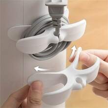 1入組插頭電線收納盒,牆上插頭電線壁貼固定夾,廚房電線收納架,家用家電電線收納器,家居裝修季不可或缺的收納裝備