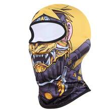 Fabulous Be Xtreme Antibacterial, Breathable And Warm Balaclava, Outdoor Sports Cycling Hood, Face Protection, Dust Mask, Men'S Cycling Cap, Motorcycle Helmet Lining, Anti-Uv Hood, Neck Protector, Neck Scarf For Women - Gold - View 2