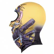 Fabulous Be Xtreme Antibacterial, Breathable And Warm Balaclava, Outdoor Sports Cycling Hood, Face Protection, Dust Mask, Men'S Cycling Cap, Motorcycle Helmet Lining, Anti-Uv Hood, Neck Protector, Neck Scarf For Women - Gold - View 3