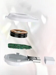 USB Wireless Charger Suitable For All Compatible With Apple Watch Series Suitable For Office, Dorm, And Home - White - View 7