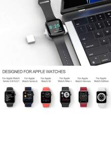 USB Wireless Charger Suitable For All Compatible With Apple Watch Series Suitable For Office, Dorm, And Home - White - View 4