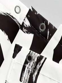 1pc Modern Artistic String Shower Curtain Waterproof Fabric Bathroom Divider Anti-Mold Wet & Dry Separation Shower Screen Home Bathroom Decor Fall Decor Bathroom Accessories Back To School