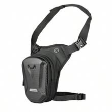 1pc Motorcycle Multifunctional Waterproof Leg Bag Waist Bag, Outdoor Crossbody Bag - Black - View 7