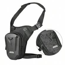 1pc Motorcycle Multifunctional Waterproof Leg Bag Waist Bag, Outdoor Crossbody Bag - Black - View 6