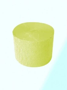 3/5/12/1入組4.5CM*25M糊紙帶流蘇裝飾，兒童DIY手工折紙，用於單身派對、婚禮、生日、聖誕節、新娘/嬰兒淋浴派對裝飾、背景掛飾、牆面裝飾 - 芥末黃 - 查看 1