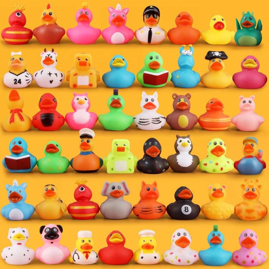 Rubber Ducks For Jeeps Ducking 2" Bulk Floater Duck Bath Toy Assortment Party Favors