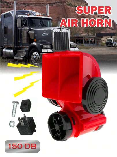 Bocina electrica de aire claxón sonido dual 150DB para coche camion 12V