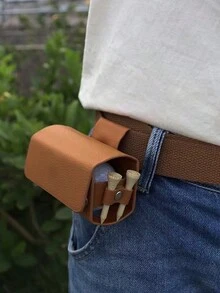 1pc Golf Ball Storage Bag, Waist Hanging Style, Portable Purse For Golf Accessories (Other Accessories Not Included) - Multicolor - View 3