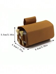 1pc Golf Ball Storage Bag, Waist Hanging Style, Portable Purse For Golf Accessories (Other Accessories Not Included) - Multicolor - View 6