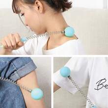Spring Massage Hammer, Manual Back Massager For Tapping Acupuncture Points And Promoting Blood Circulation - Blue - View 2