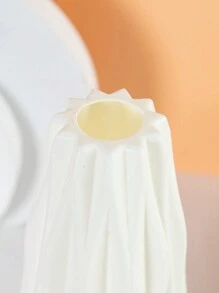 1/2 件装人造花塑料花瓶适用于婚礼房间家居酒店派对活动情人节新年礼物 - 白色 - 查看 4