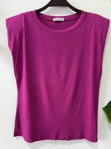 Women Knit Tops - Màu Hoa hồng đỏ - Xem 1