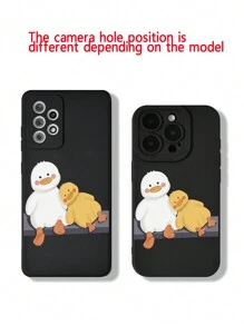 Cartoon Duck Pattern Anti-Fall Phone Case Compatible With IPhone15/15Plus/15Pro/15Promax,International Version, Not The Domestic Version - Multicolor - View 8