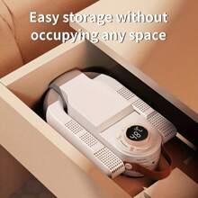 1pc Shoe Dryer, Boot Dryer, Portable Multifunctional Folding Temperature Control Timing Ultraviolet Sterilization,Eliminate Odors, Suitable For All Kinds Of Shoes - White - View 5