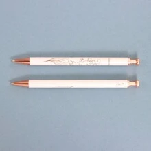 1支玫瑰金啞光金屬xier原子筆,附玫瑰金配件,優雅風格適合女性送禮 - 圓點 - 查看 9