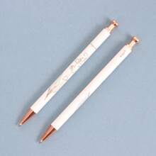 1支玫瑰金啞光金屬xier原子筆,附玫瑰金配件,優雅風格適合女性送禮 - 圓點 - 查看 8