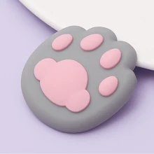 立體貓爪矽膠防撞貼紙，卡通創意可愛柔軟橡膠防滑墊，耐高溫防燙墊。適用於門把手、冰箱門、馬桶蓋、桌子、椅子、牆壁等表面。可作家具保護墊。3入組。 - 彩色 - 查看 8