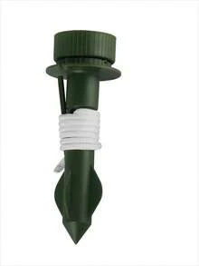 1pc Green Plant Pot Soil Moisture Retaining Automatic Watering Tool For Slouchy Gardening - Transparent Drip Irrigation System For Potted Plants - Green - View 2