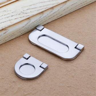 1 Pc Zinc Alloy Hidden Cabinet Door Handles Recessed Pulls Drawer Handle Bedroom Wardrobe Door Tatami Knobs Furniture Handle Hardware