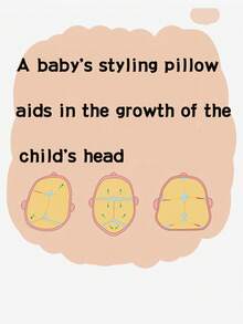1pc Newborn Baby Shaping Pillow - Animal Shaped Cartoon Soft & Breathable Pillow To Help Sleep - Styling Pillow-pink Rabbit - View 2
