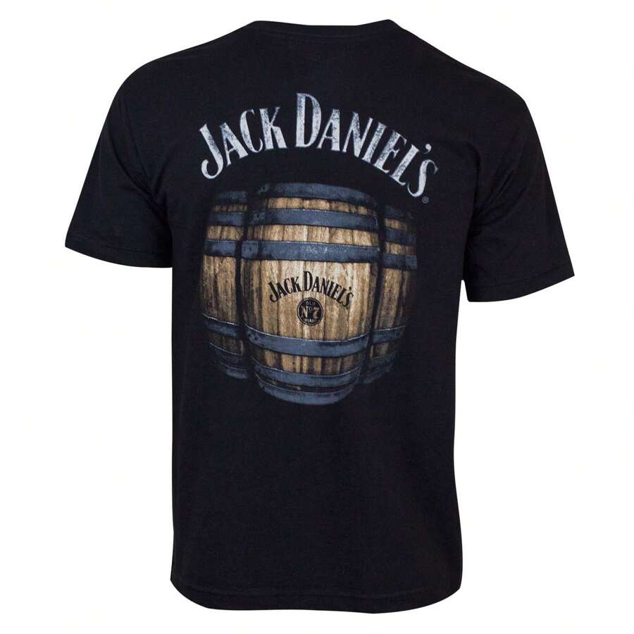 Jack Daniels Barrel Tee Shirt - Black - View 1
