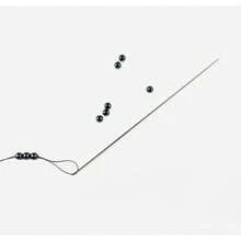 25 cái/hộp Kết cườm Kim , Gầy & Dài , Làm đồ trang sức Dụng cụ DIY - Bạc - Xem 17