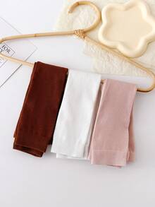 3入組女童純色七分褲,適合日常穿著 - 彩色 - 查看 6