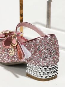 Fashionable High Heel Princess Shoes For Kids Girls' Dance Shoes - Pink - View 5