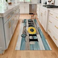 1入組廚房地墊,入口門墊,可水洗柔軟防滑水晶絨地毯,適用於所有季節 - 彩色 - 查看 5