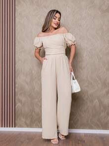 Women Two-Piece Outfits - 米色 - 查看 2