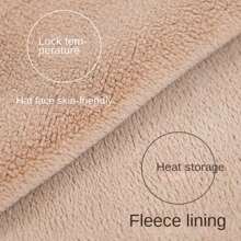 1 件装冬季户外骑行头饰帽，带保暖内衬，防风、防寒、护颈、蓬松保暖、天鹅绒面罩 - 白色 - 查看 7