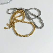 1入高端非傳統設計休閒多功能鑲鑽18k包金項鍊,適合女性 - 彩色 - 查看 8