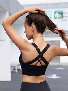 2入組美背無痕跑步推擠運動內衣 - 彩色 - 查看 4