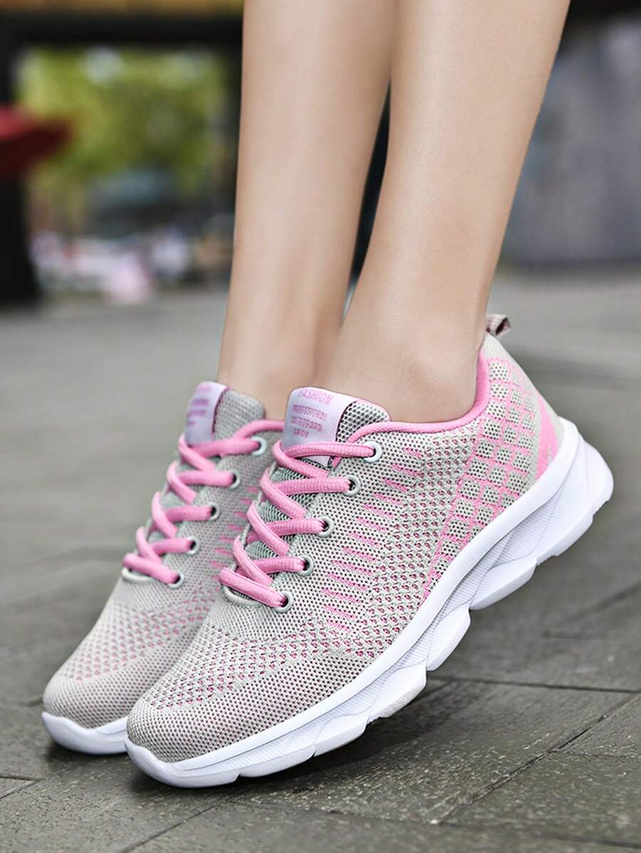 Của phụ nữ Giải trí Giày thể thao , Thích hợp Đối với Tất cả các mùa - Xám - Xem 1