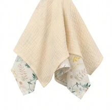 1入時尚嬰兒紗綢舒適毯,適合日常使用 - 彩色 - 查看 7