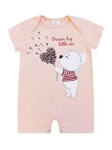 Baby Girls Jumpsuits - Màu Cam san hô - Xem 1