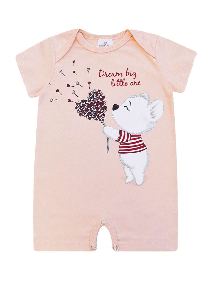 Baby Girls Jumpsuits - Màu Cam san hô - Xem 1